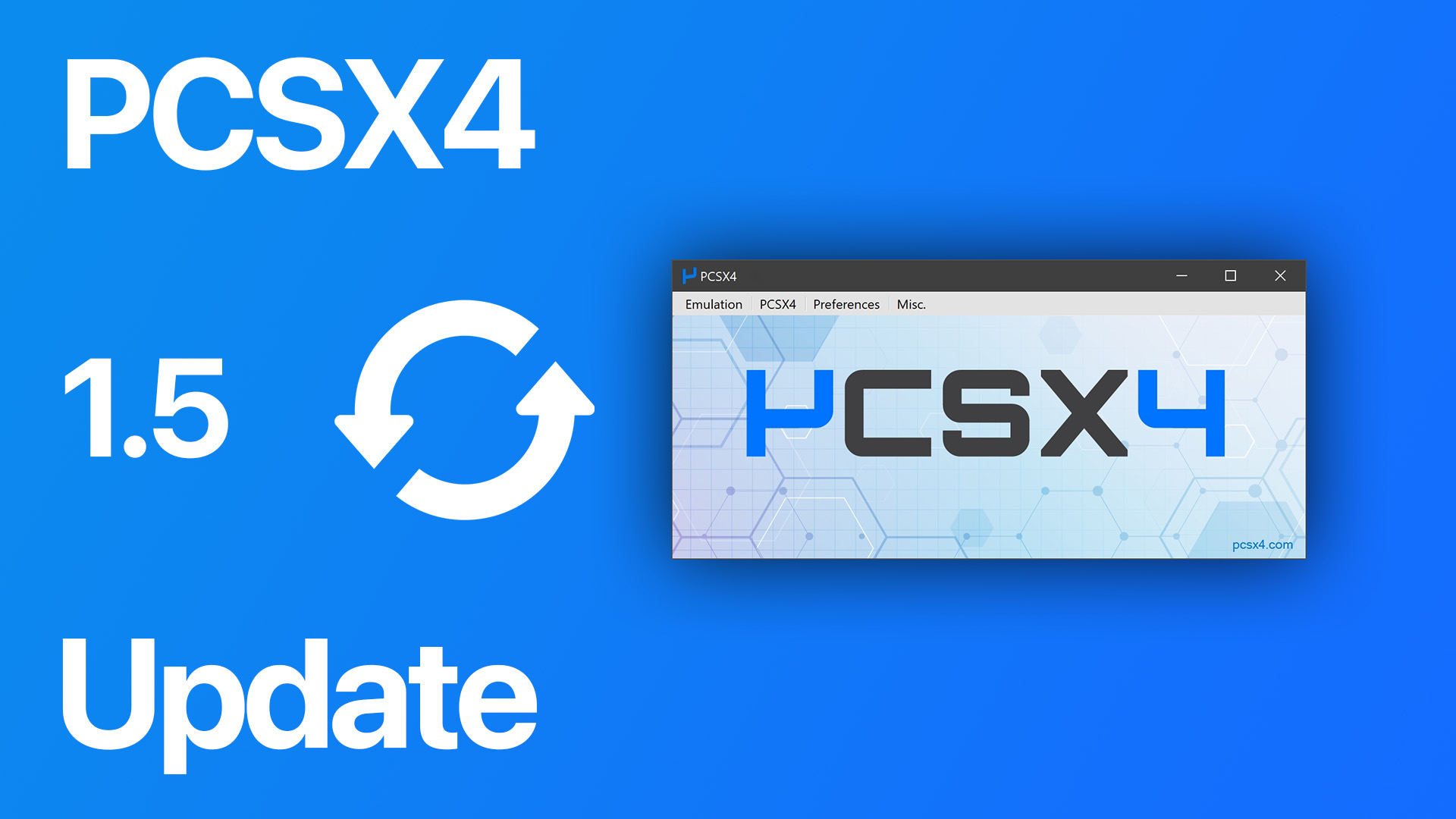 PCSX4 1.5 update release info and major changes.