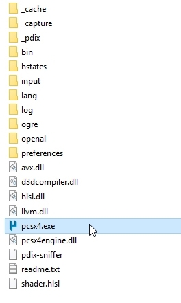 run-and-extract-pcsx4