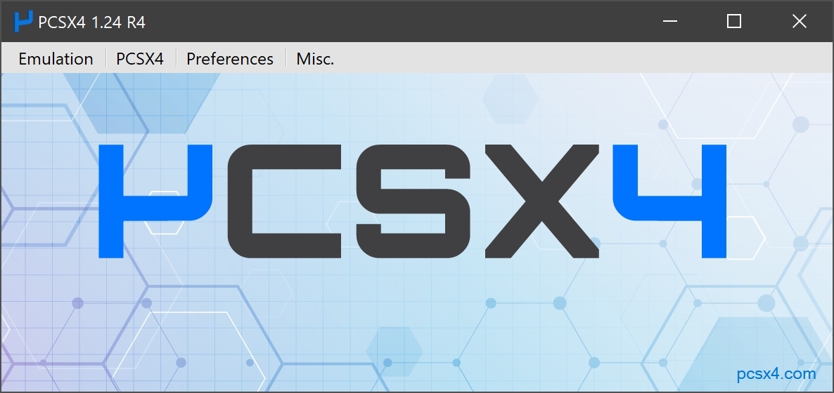 PCSX4 GUI Interface